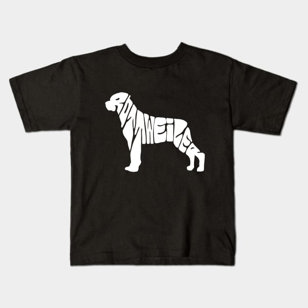 Rottweiler Kids T-Shirt by Mounika